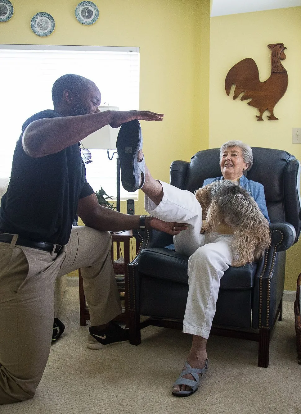 Bradford Bailey training a senior client