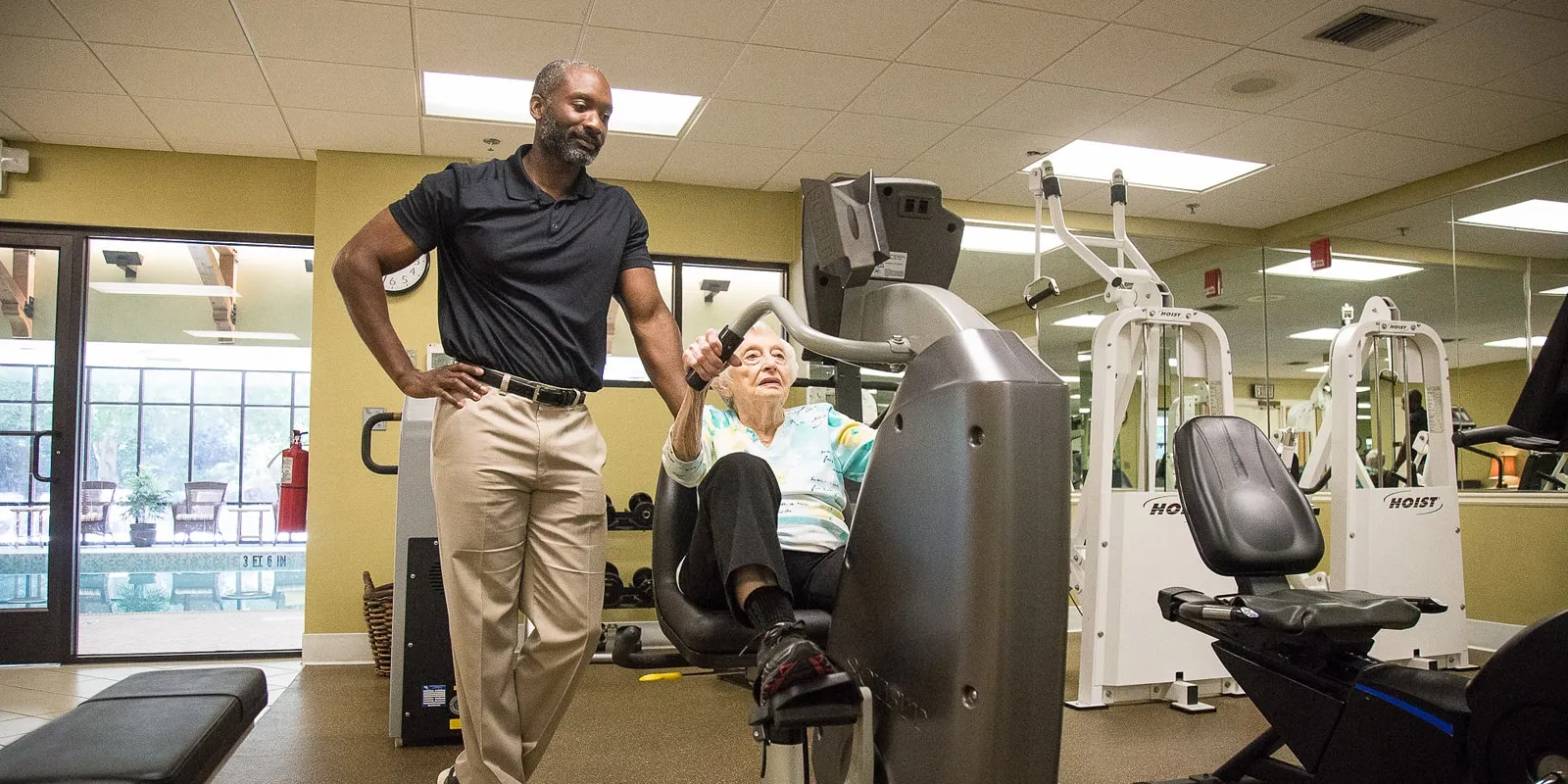 Bradford Bailey leading a SeniorFit workout, photo 2